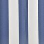 VIDAXL Toit d'auvent Toile Bleu et blanc 3x2,5 m (Cadre non inclus)