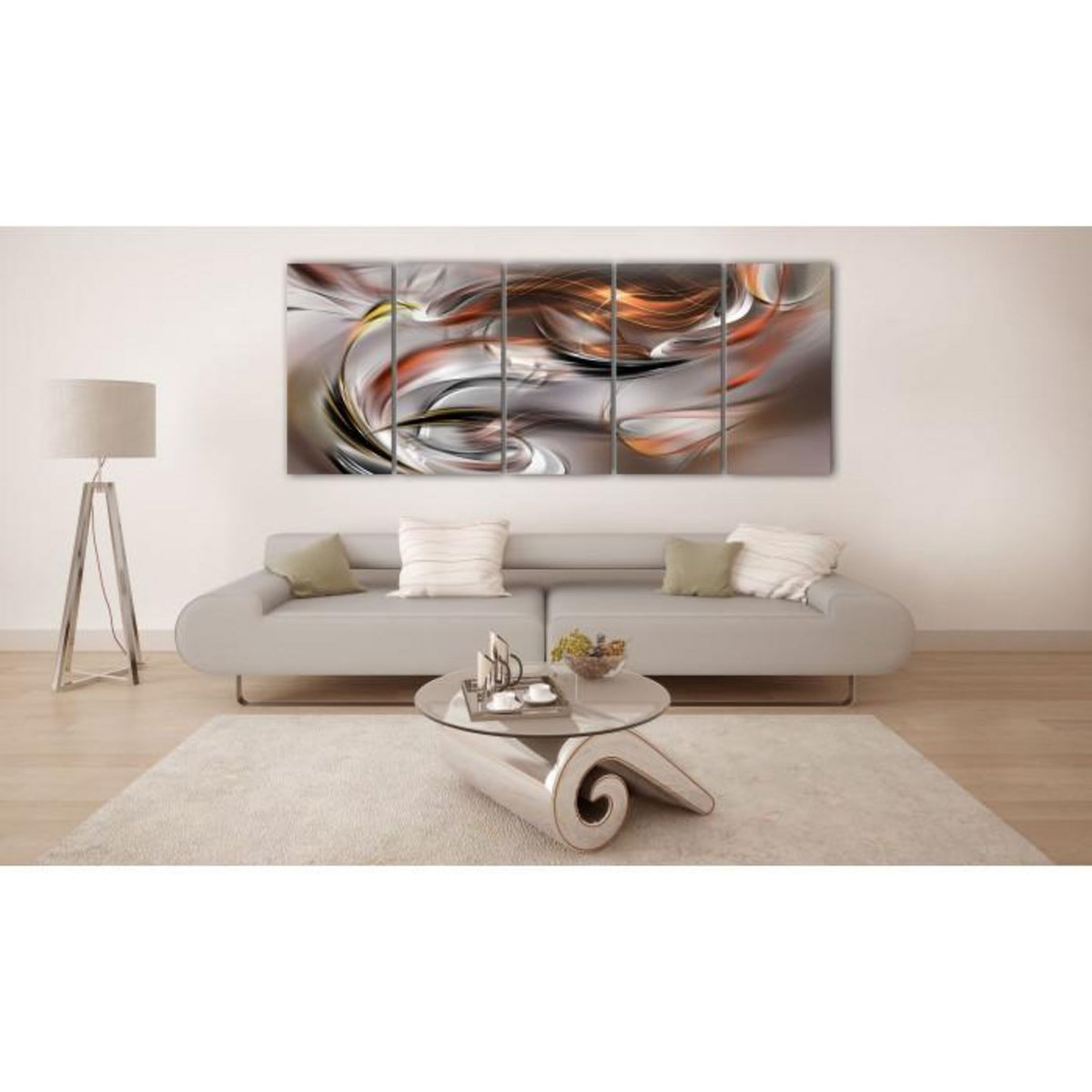 Paris Prix Tableau Imprimé  Orange Chaos