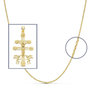 Voir la diapositive 2 : L'ATELIER D'AZUR Pendentif  - Médaille Christ sur la Croix Or Jaune - Chaine Offerte