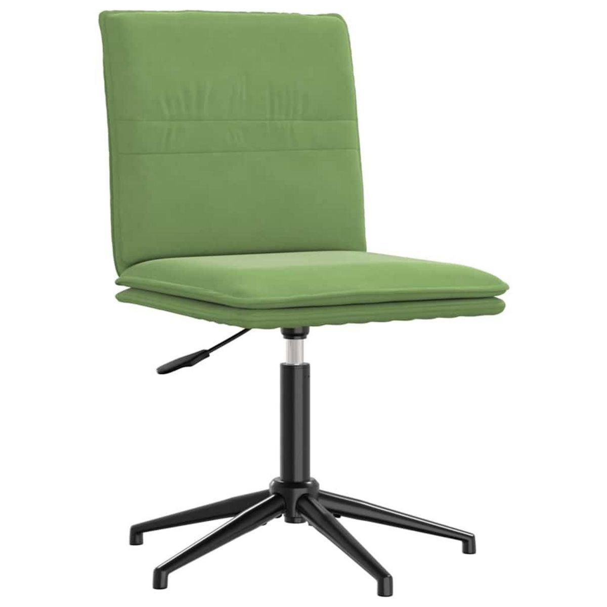 VIDAXL Chaises a manger lot de 2 Vert clair Velours