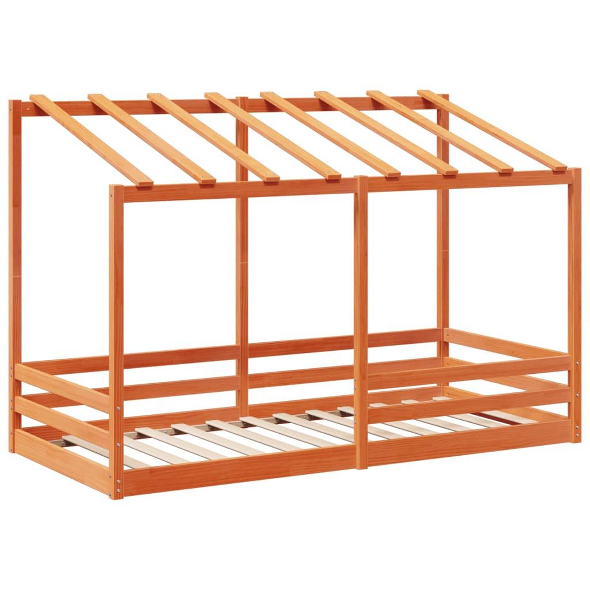 Voir la diapositive 3 : VIDAXL Lit pour enfants sans matelas cire marron 90x200 cm pin massif