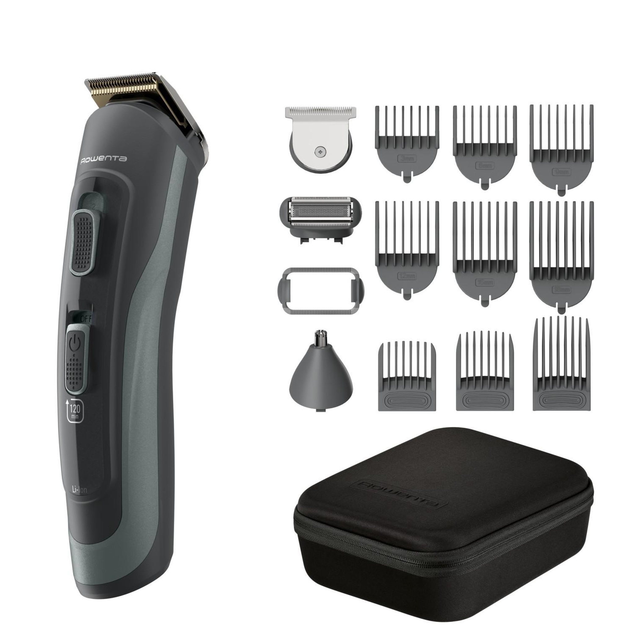 Voir la diapositive 3 : ROWENTA Rowenta selectium tn9444e0 tondeuse à cheveux vert, gris 15 lithium-ion (li-ion)