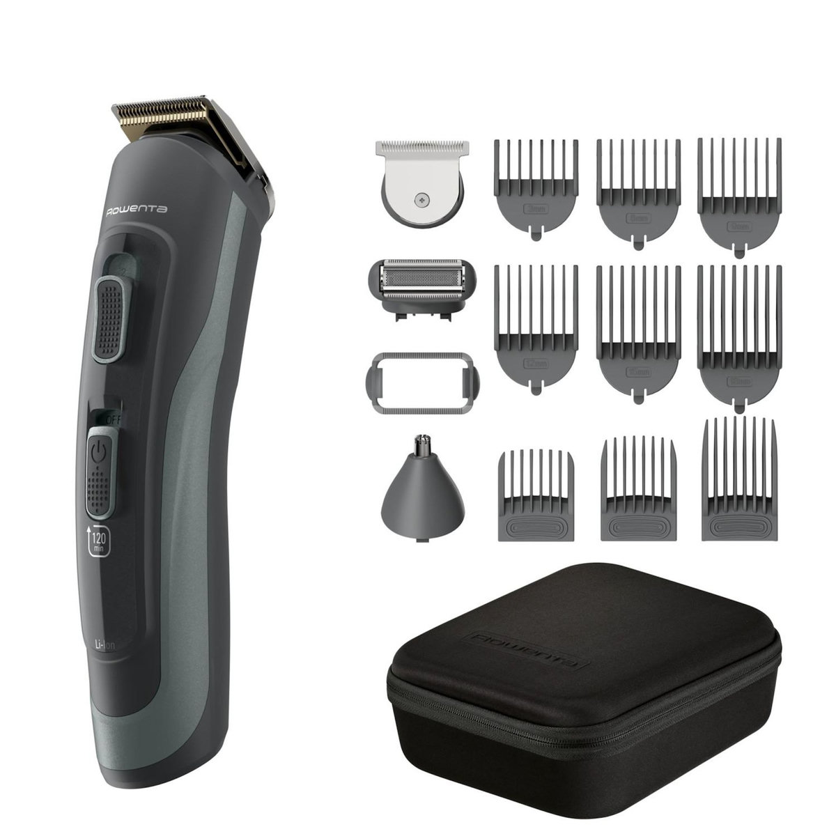ROWENTA Rowenta Selectium TN9444E0 tondeuse à cheveux Vert, Gris 15 Lithium-Ion (Li-Ion)
