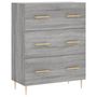 Voir la diapositive 2 : VIDAXL Buffet sonoma gris 69,5x34x90 cm bois d'ingenierie