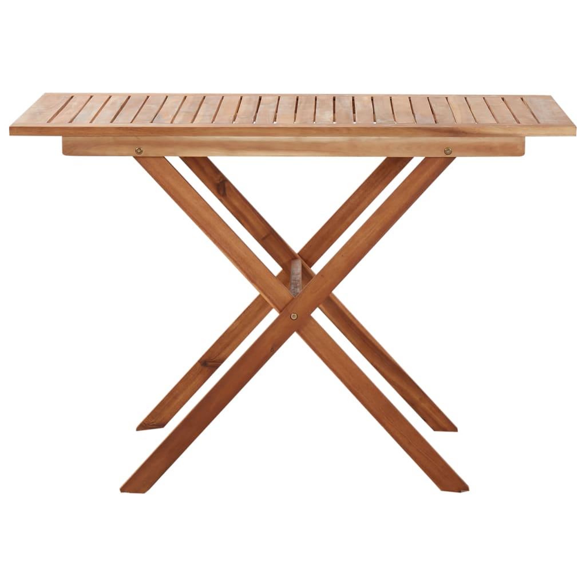 Voir la diapositive 2 : VIDAXL Table de jardin 110x67x74 cm bois d'acacia massif
