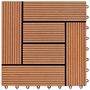Voir la diapositive 5 : VIDAXL Carreaux de terrasse 30x30 cm 11 pcs Marron WPC 1 m2