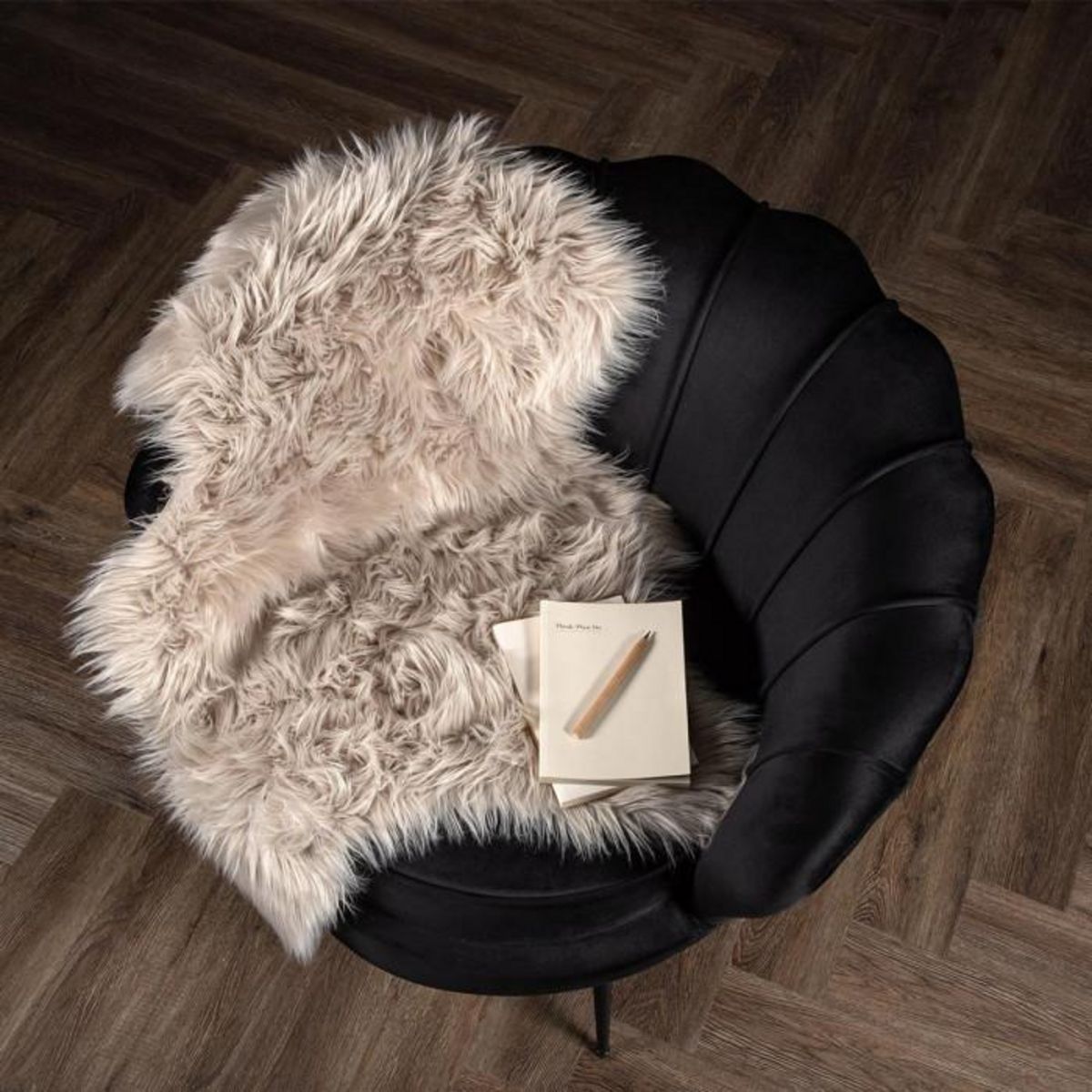 Paris Prix Tapis Imitation Fourrure  Katy  60x90cm Beige