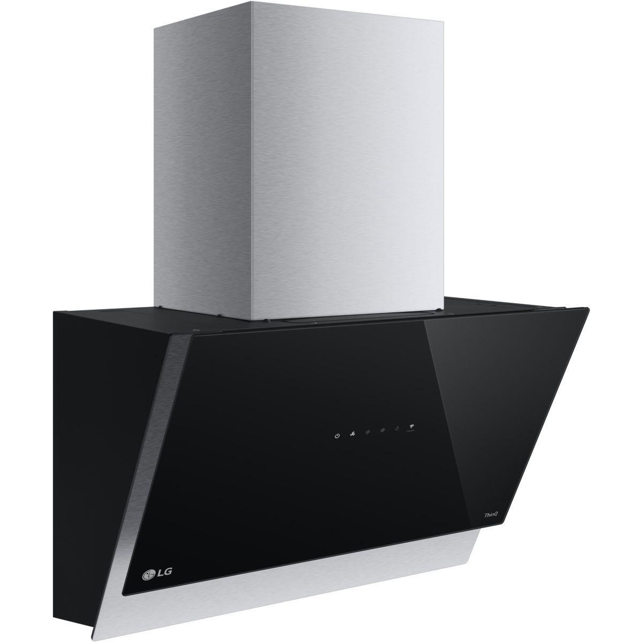 Voir la diapositive 4 : LG Hotte décorative murale inclinée hcez2428b thinq