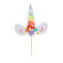 Voir la diapositive 2 : Paris Prix Lot de 15 Piques Déco  Licorne  8cm Multicolore