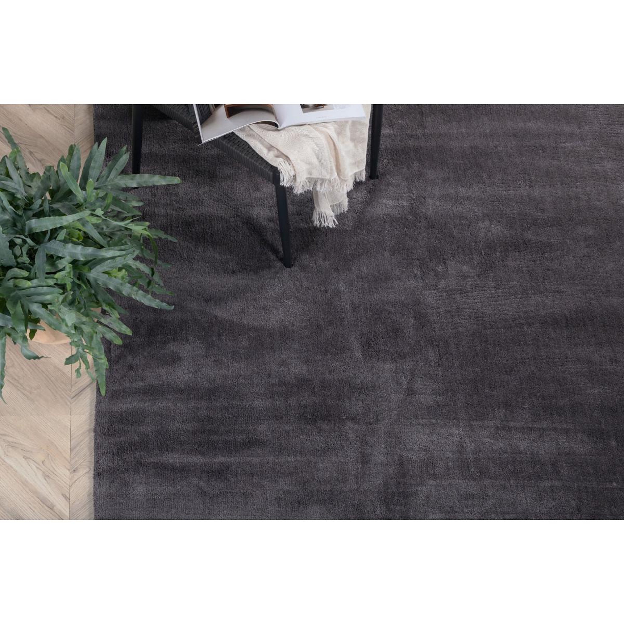 Voir la diapositive 6 : Paris Prix Tapis déco  undra  200x300cm gris foncé