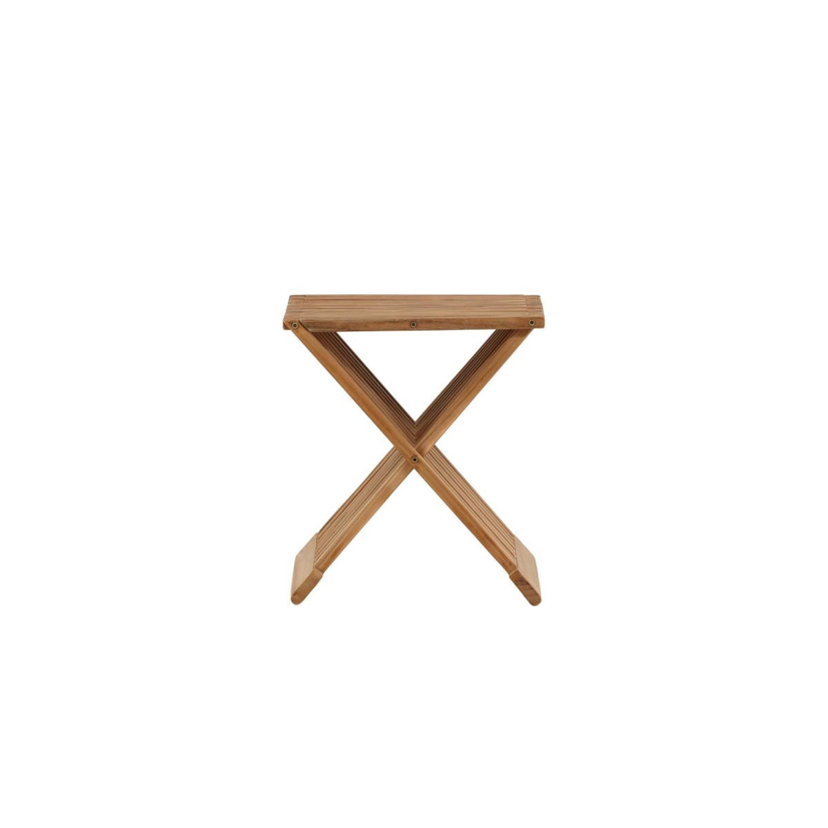 Paris Prix Table d'Appoint de Jardin en Teck  Ghana  43cm Naturel