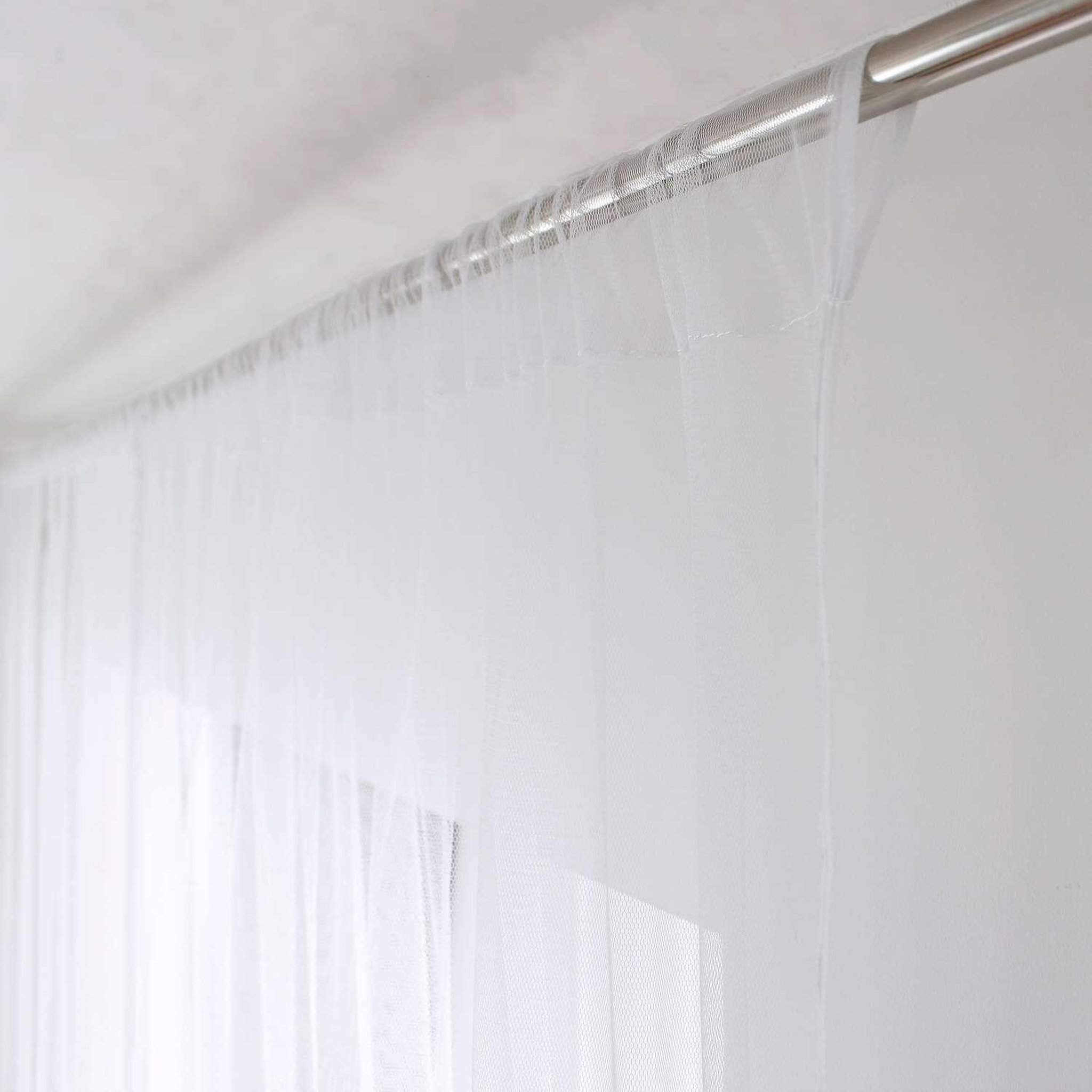 Voir la diapositive 3 : TOILINUX Voilage moustiquaire moustik - 140 x 240 cm - blanc