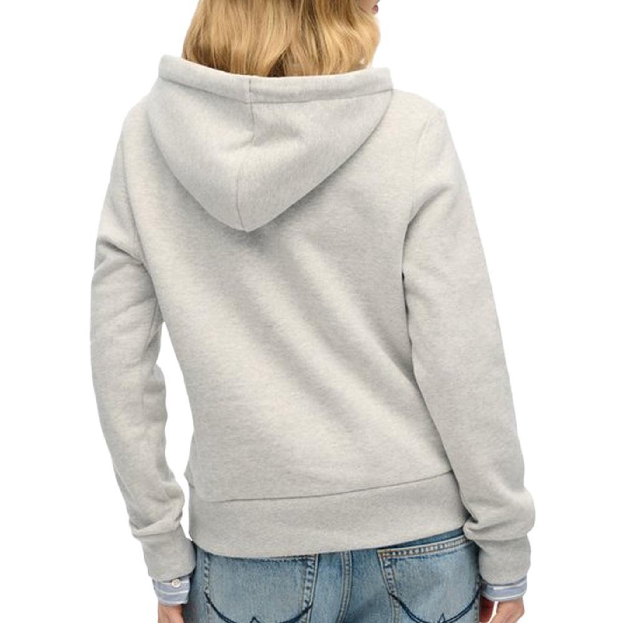 Voir la diapositive 2 : SUPERDRY Sweat Gris Femme Superdry Super Athletics