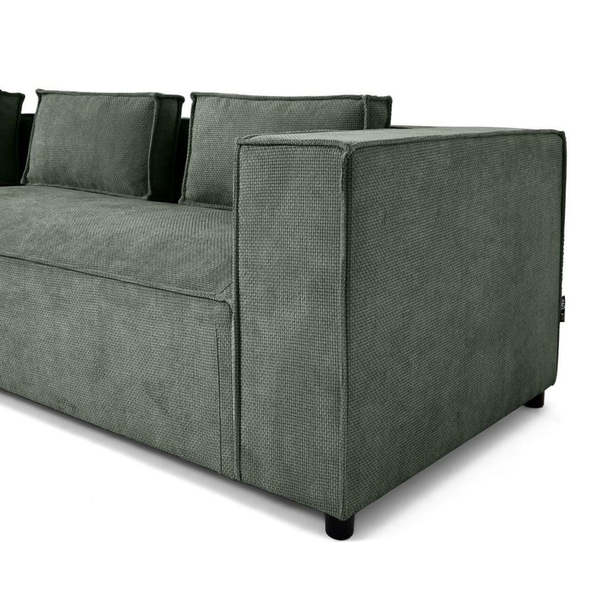 LISA DESIGN Stella - canapé d'angle gauche - 4 places - en tissu texturé