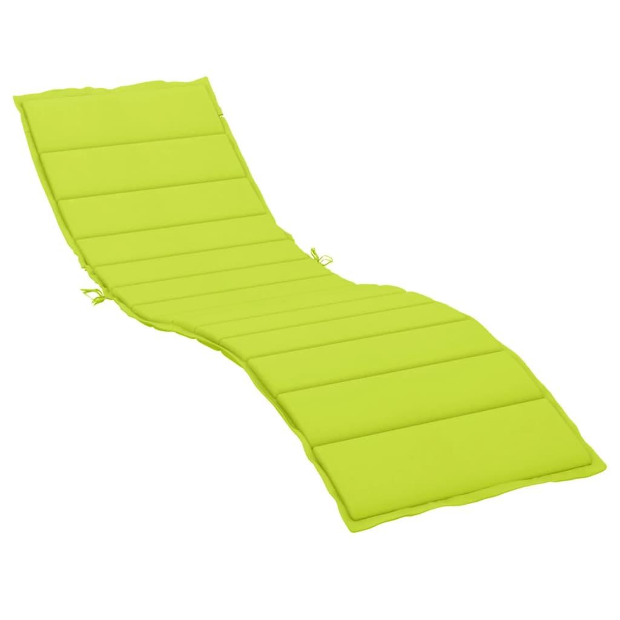 Voir la diapositive 2 : VIDAXL Coussin de chaise longue vert vif 200x70x3 cm tissu oxford