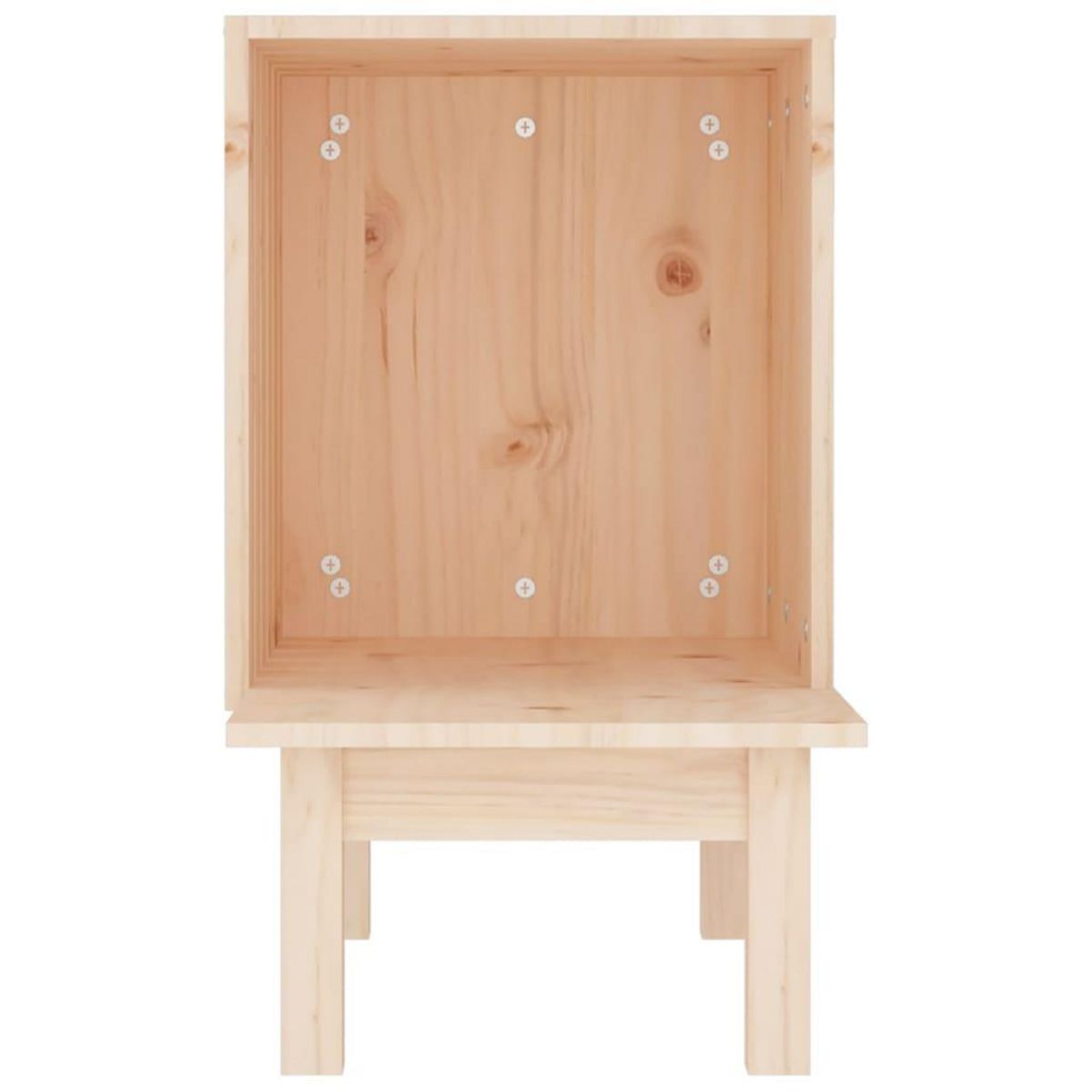 VIDAXL Maison pour chat 60x36x60 cm Bois de pin massif