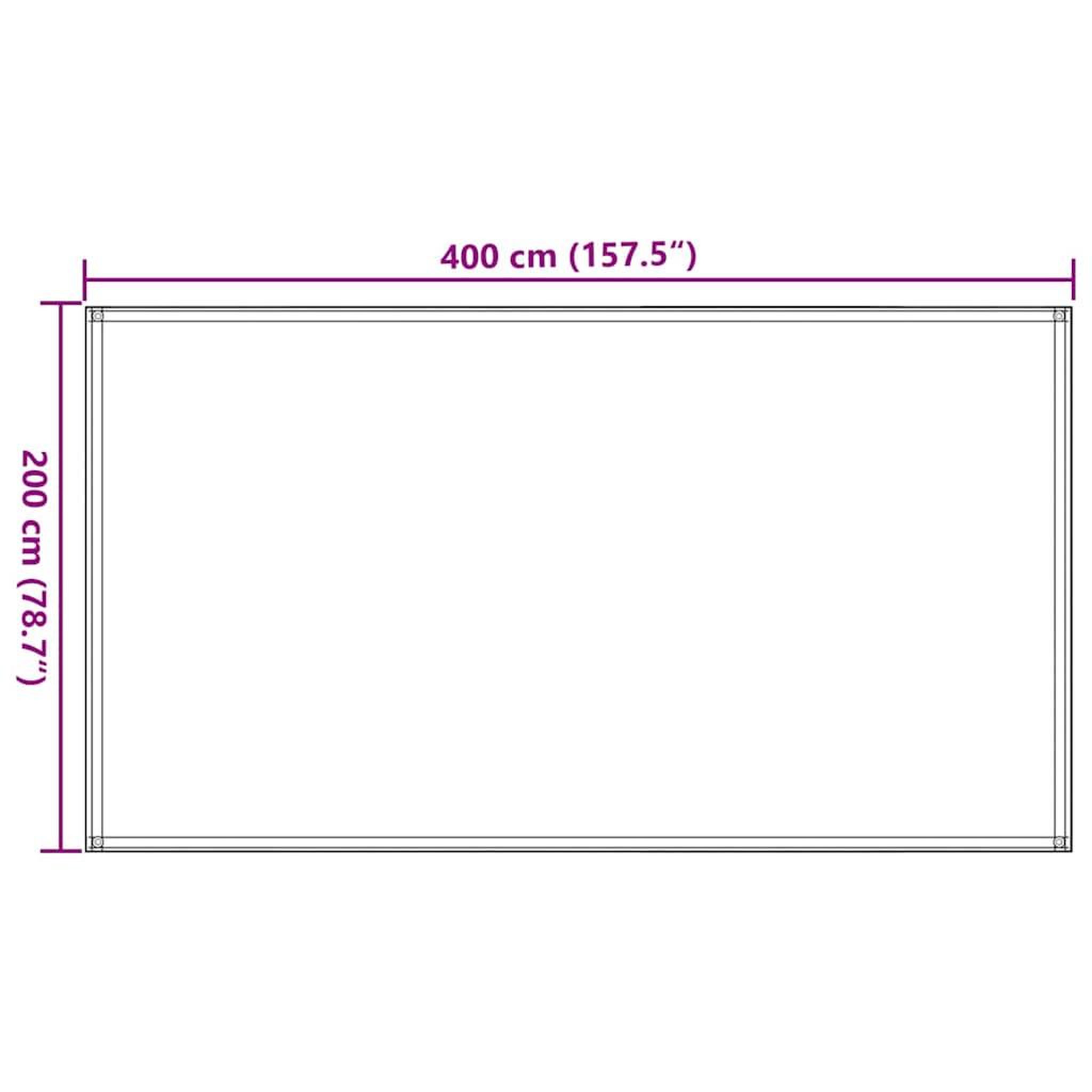 Voir la diapositive 6 : VIDAXL Tapis de tente 200x400 cm Vert fonce