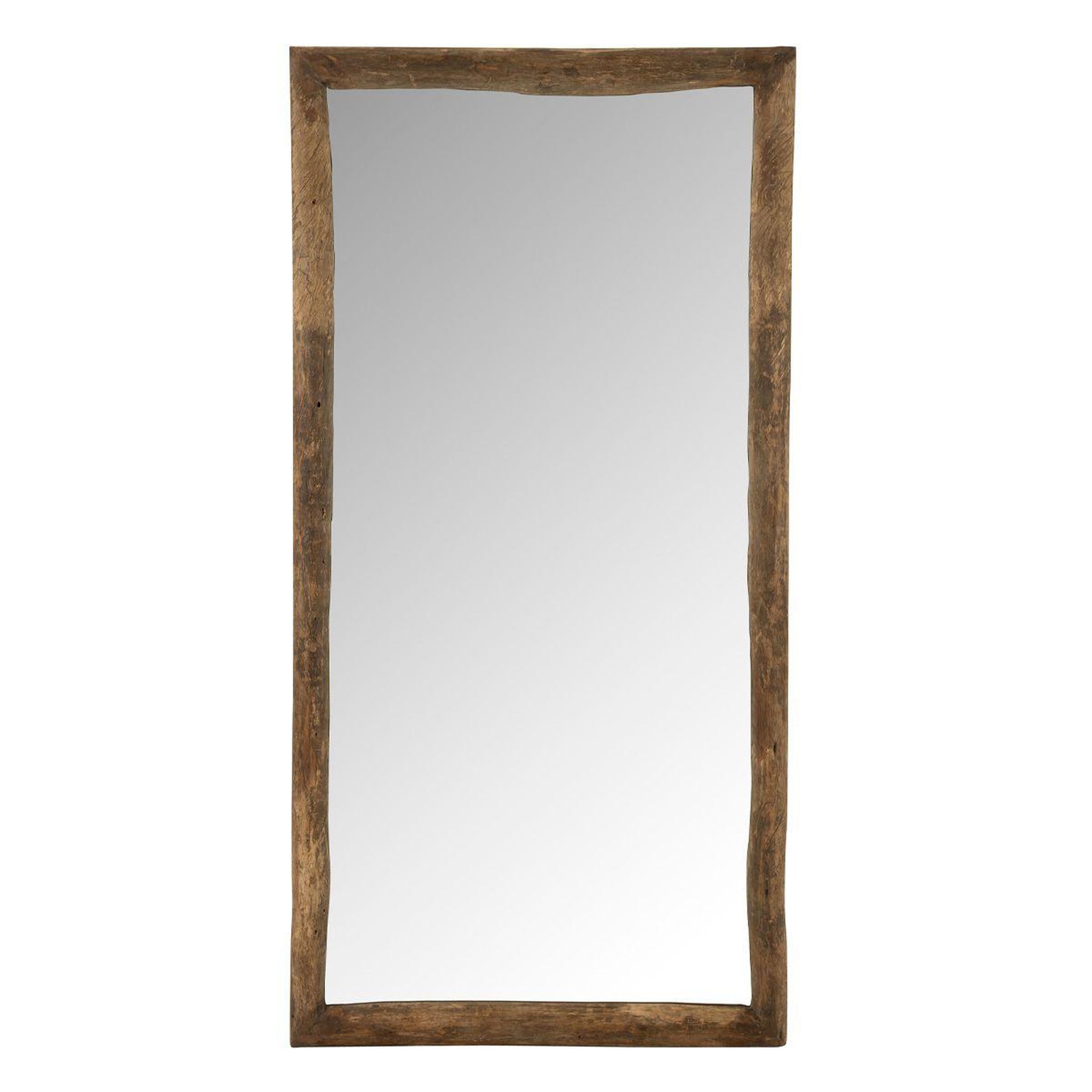 J-LINE Miroir Mural en Bois  Evasion  176cm Marron