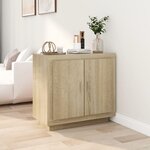 VIDAXL Buffet Chene sonoma 80x40x75 cm Bois d'ingenierie