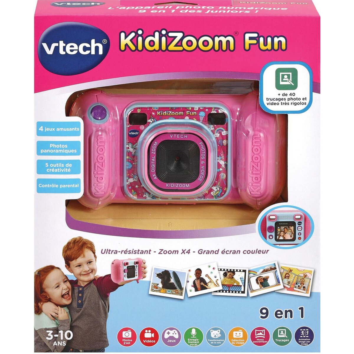 Appareil photo enfant VTECH Kidizoom Smile bleu