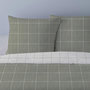 Voir la diapositive 2 : Dourev Housse de couette 240x220 Régis vert + 2 taies