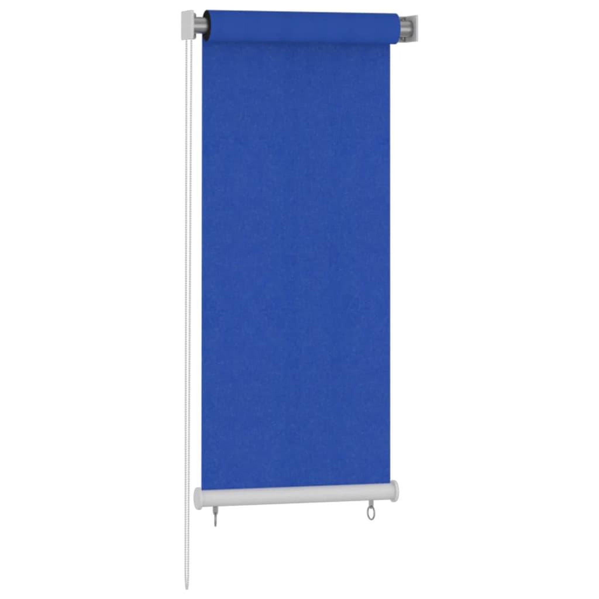 Voir la diapositive 2 : VIDAXL Store roulant d'exterieur 65 (l) x 140 (h) cm hdpe bleu
