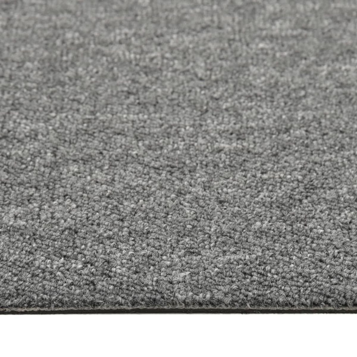 VIDAXL Dalles de tapis de sol 20 pcs 5 m^2 50x50 cm Gris