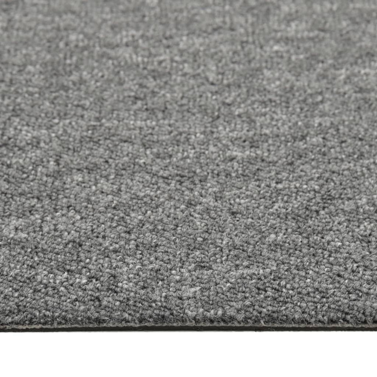 VIDAXL Dalles de tapis de sol 20 pcs 5 m^2 50x50 cm Gris