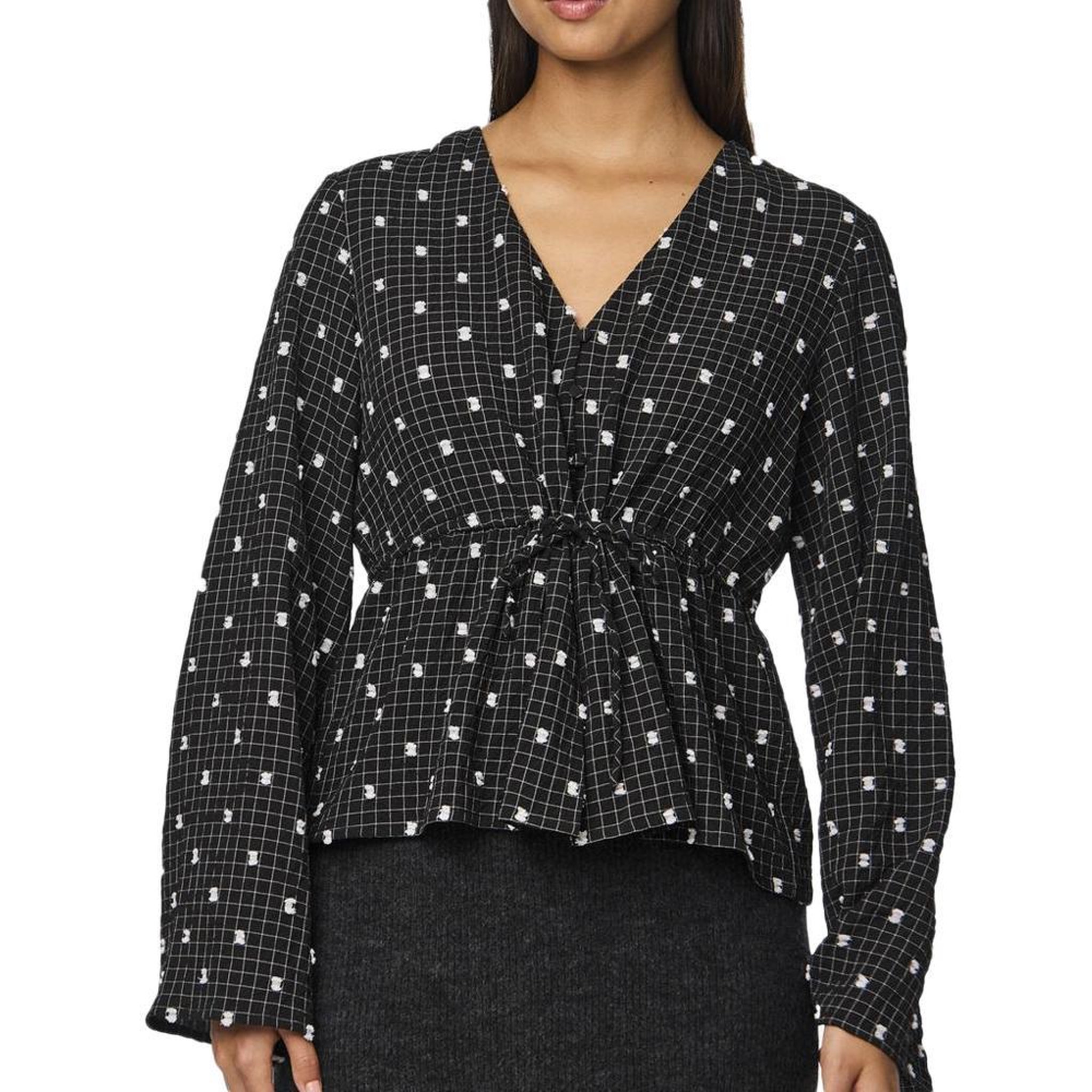 Pieces Blouse Noir Femme Pieces Novalee. Coloris disponibles : Noir