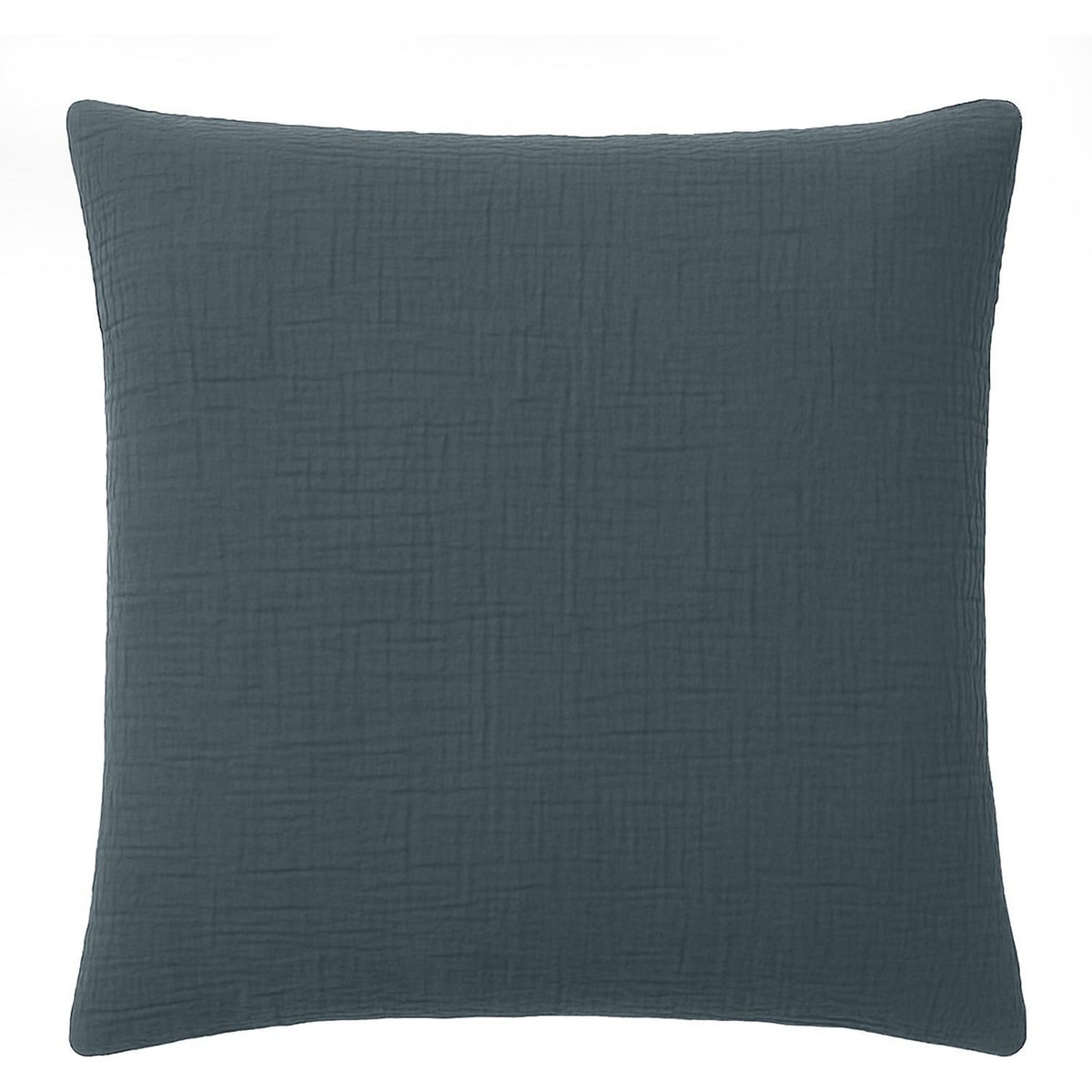 BATON ROUGE Taie d'oreiller cm 100% gaze de coton lavé bleu pétrole