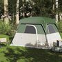 Voir la diapositive 3 : VIDAXL Tente de camping de cabine 4 personnes vert impermeable