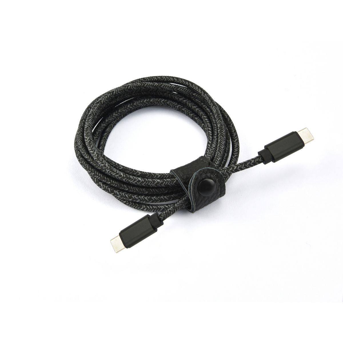 ADEQWAT Câble USB C vers USB-C 2M Noir