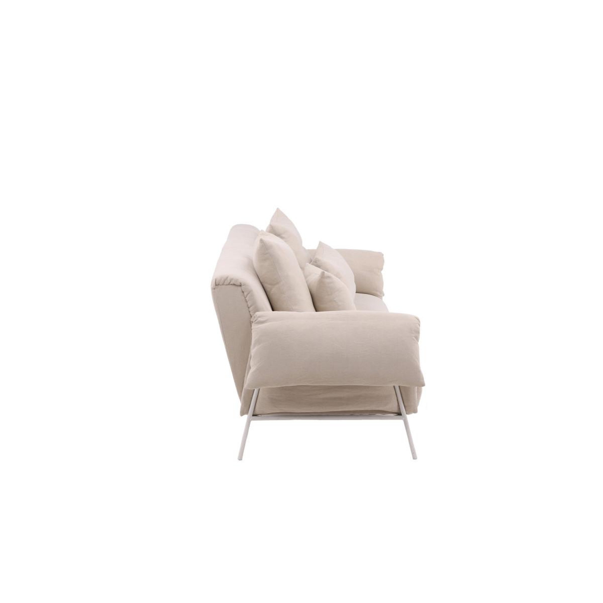 Voir la diapositive 4 : Paris Prix Canapé 4 Places  Ockero  237cm Beige