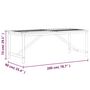 Voir la diapositive 6 : VIDAXL Table a manger de jardin 200x90x74 cm bois d'acacia solide