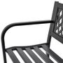 Voir la diapositive 3 : VIDAXL Banc de jardin 118 cm Acier Noir