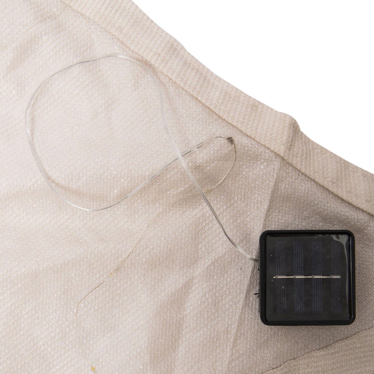 WERKAPRO Voile d'ombrage solaire 300 Led 4x5m crème WERKA PRO