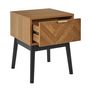 Voir la diapositive 4 : The Home Deco Factory Table de chevet en bois FELIX