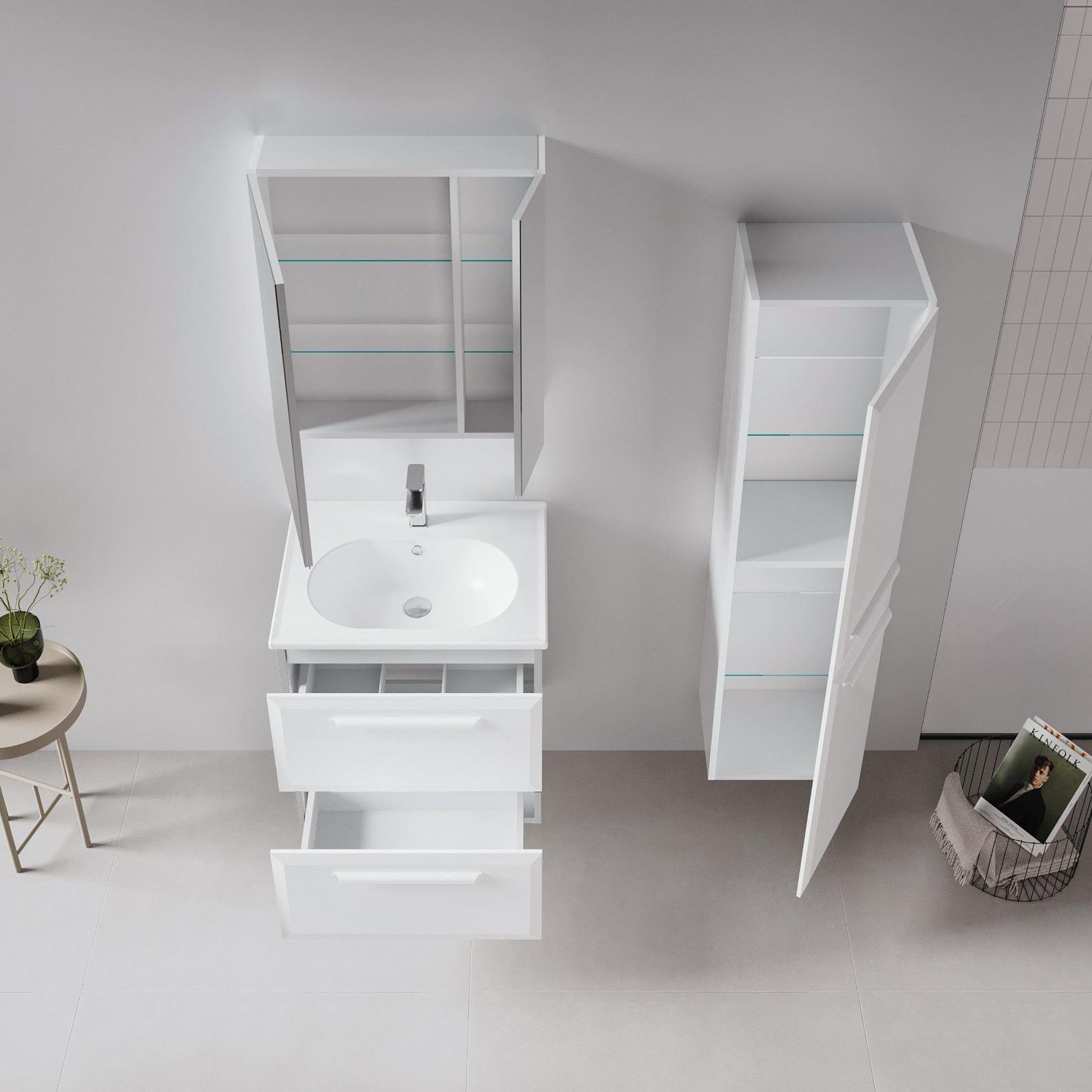 Voir la diapositive 3 : Habitat et Jardin Meuble Vasque  Nuvola 65 v2  - 65 x 50 x 62 cm - White