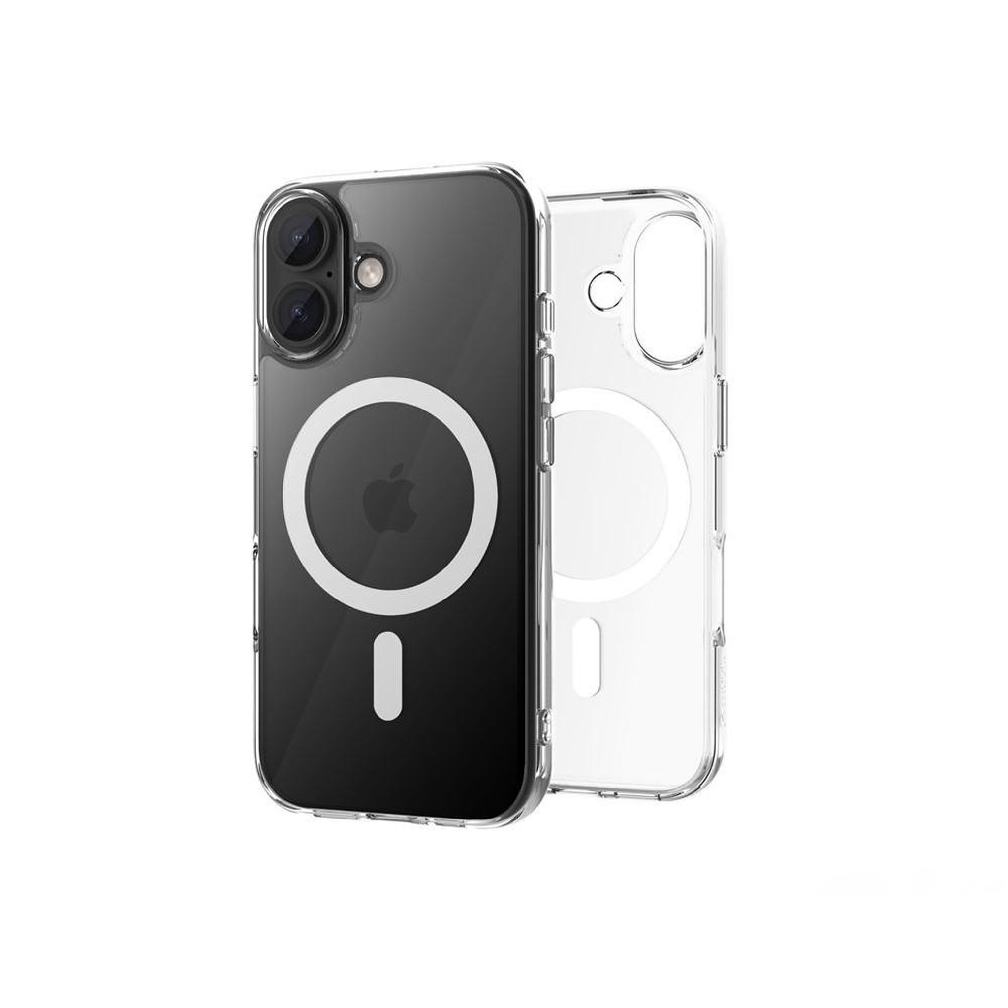 Coque téléphone magsafe transparente pour iphone 17 avec anneau magnétique intégré wefix
