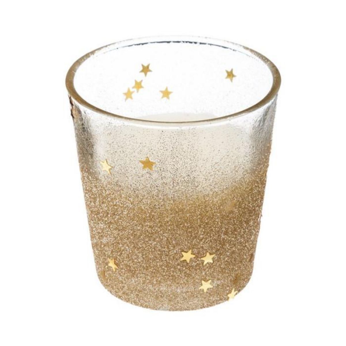 FEERIC LIGHT & CHRISTMAS Bougie Photophore Déco  Colorama  90g Or