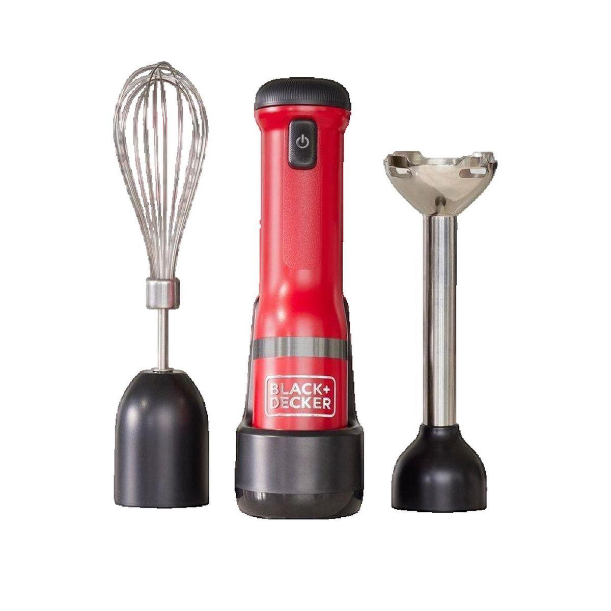 BLACK ET DECKER Mixeur Plongeant Black+Decker BCKM1012KR Sans Fil Rouge
