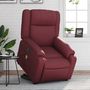 Voir la diapositive 1 : VIDAXL Fauteuil inclinable de massage electrique rouge bordeaux