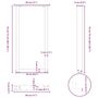 Voir la diapositive 6 : VIDAXL Pieds de table basse forme de U 2 pcs noir 28x(72-73) cm acier