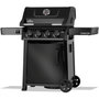 Voir la diapositive 4 : NAPOLEON Barbecue gaz Freestyle 425 Noir, sur chariot,4 brûleurs, surface de cuisson 60 x 45 cm