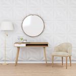 VIDAXL Panneaux muraux 48 pcs blanc 50x50 cm XPS 12 m^2 etoile