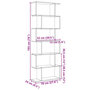 Voir la diapositive 6 : VIDAXL Etagere separatrice de piece a 6 niveaux blanc 70x24x193 cm