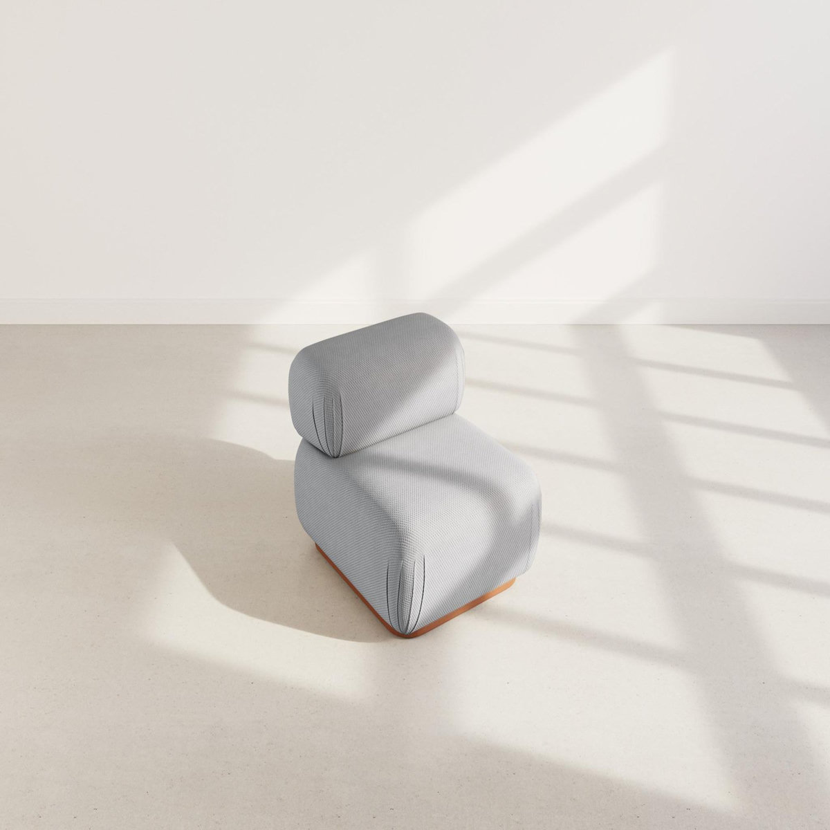 LISA DESIGN Penelope - module d'assise en velours texturé