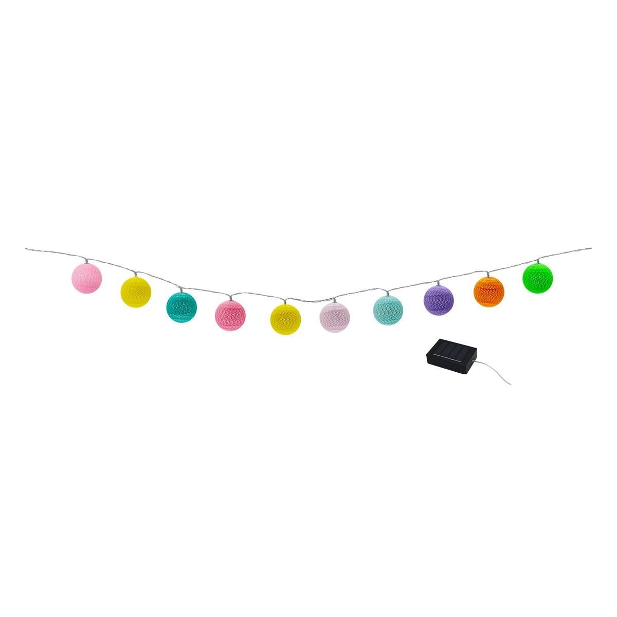 Lumisky Guirlande boules de coton MIMY Multicolore Coton 3.8M