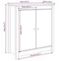 Voir la diapositive 6 : VIDAXL Buffet 70x35x80 cm Bois massif de pin