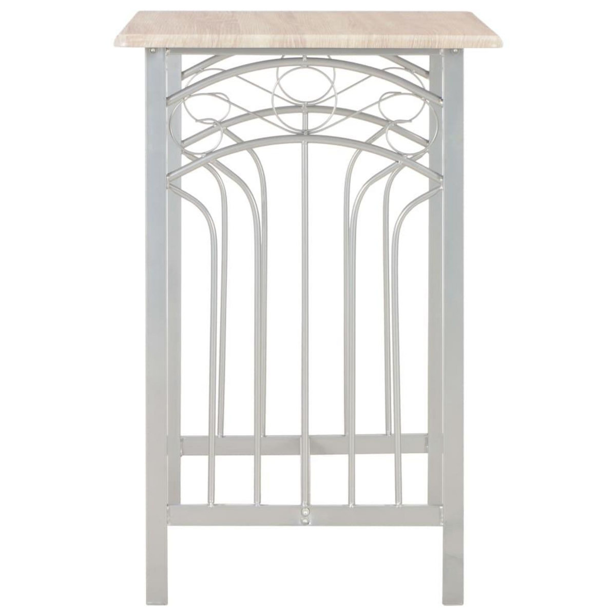 VIDAXL Ensemble de bar 3 pcs Bois et acier